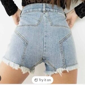 A STAR IS BORN! 🤩REVICE Blue Jean Shorts with Frayed Hem